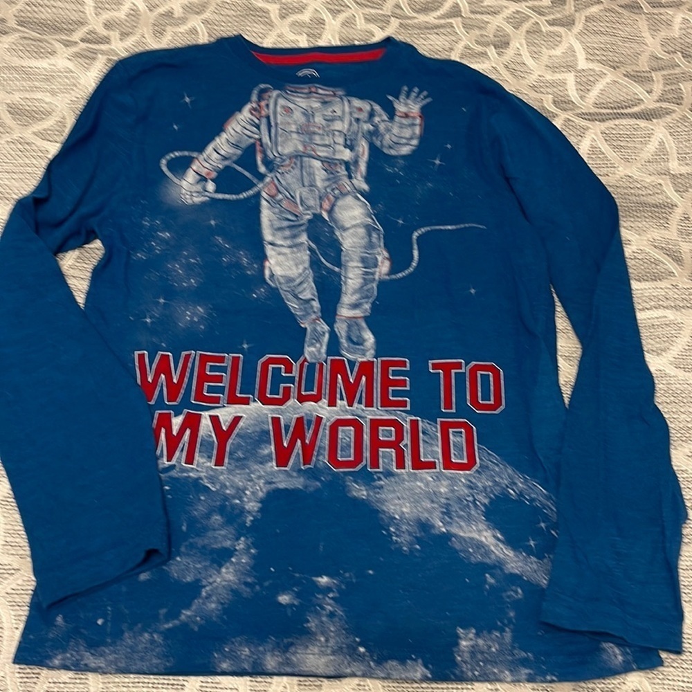 NWOT Welcome To My World Space Shirt